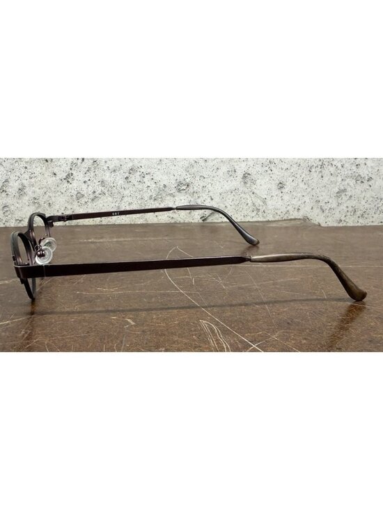 OGI 2067 Slim Cat Eye Dark Bronze Oval Metal Eyeglasses Frames 47-18-140 main image 5